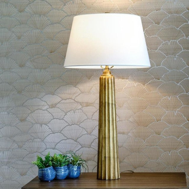 Fluted Spire Table Lamp - Various Colours