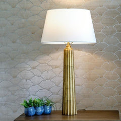 Fluted Spire Table Lamp - Various Colours