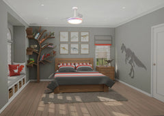 North LED Light Fan W/ Remote Control - Various Colours