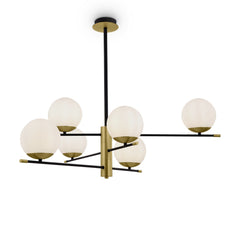 Maytoni Nostalgia Centre Ceiling Light Style 3 - Black & Gold Finish IP20