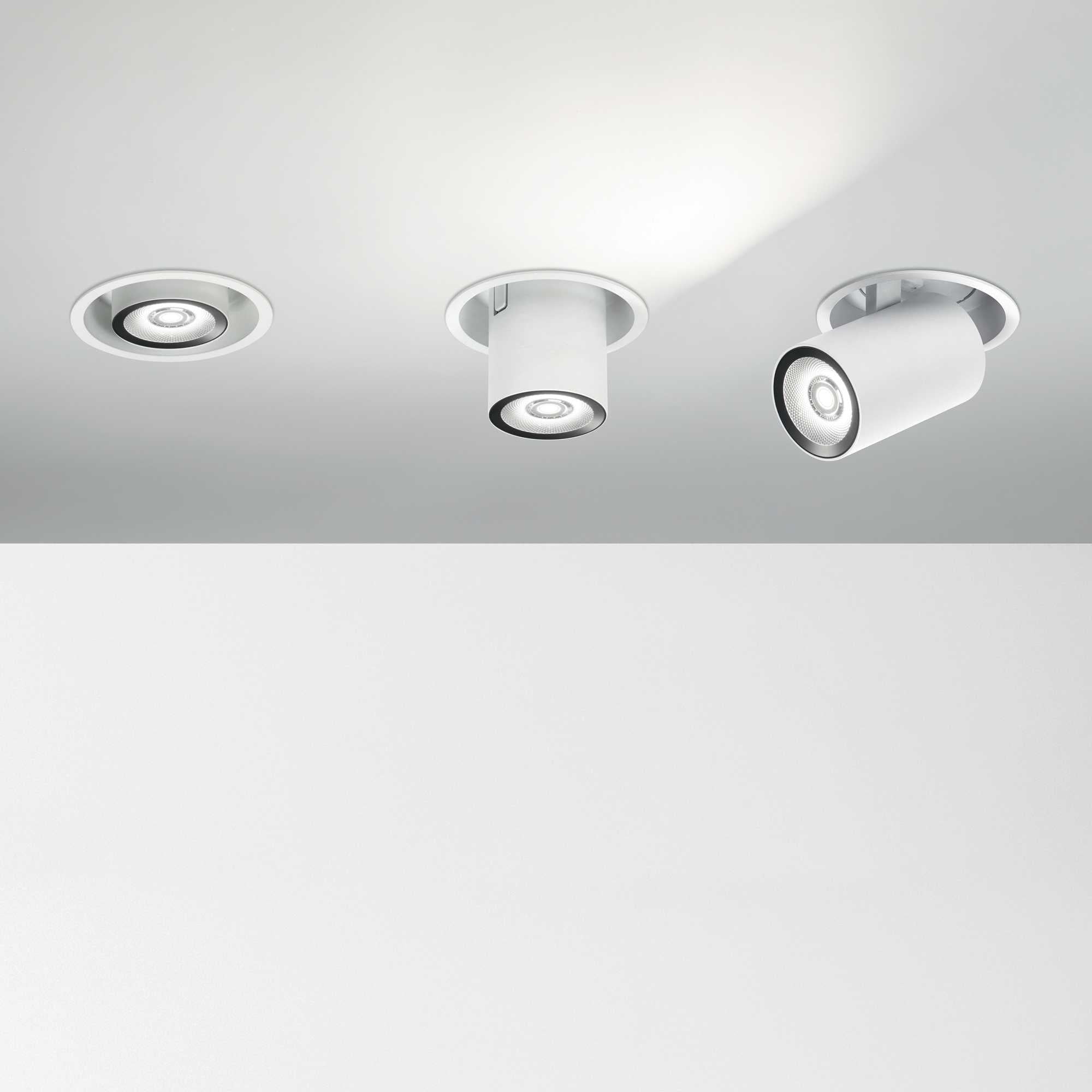 Nova Recessed Ceiling Light - Black/White Finish - Cusack Lighting