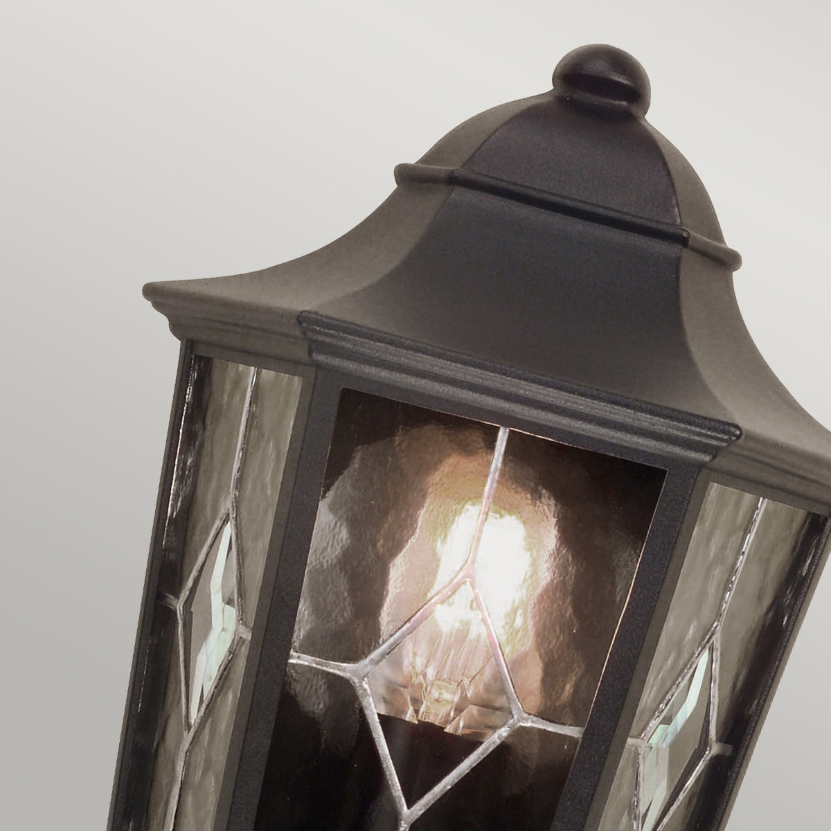 Norfolk Half Wall Lantern – Black Finish