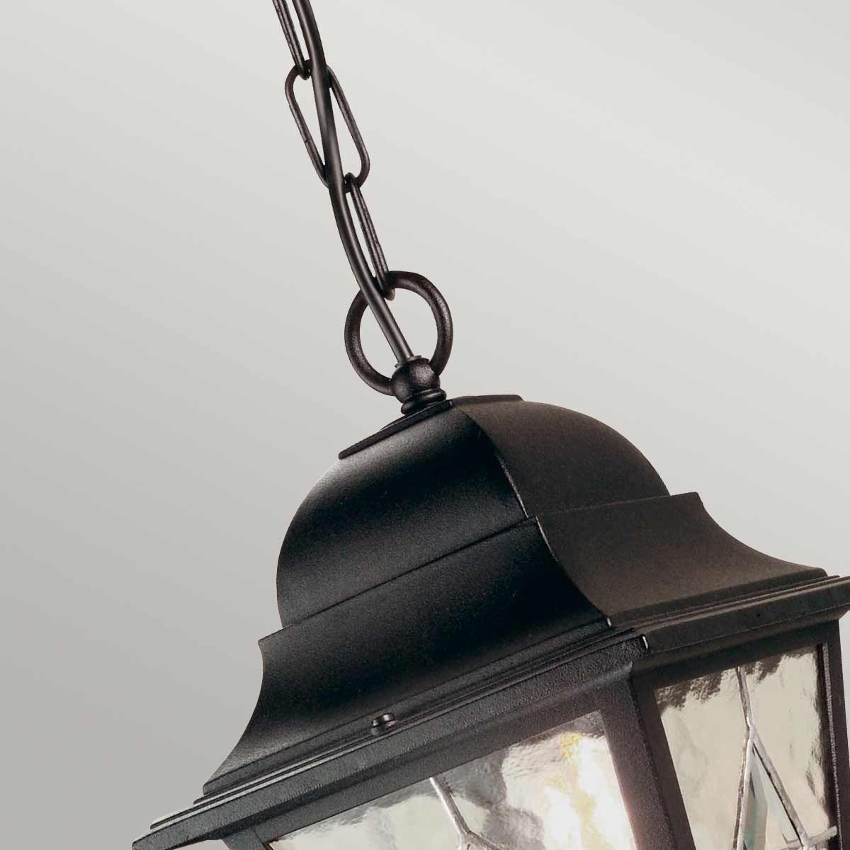 Norfolk 1 Light Chain Lantern - Black IP44 E27