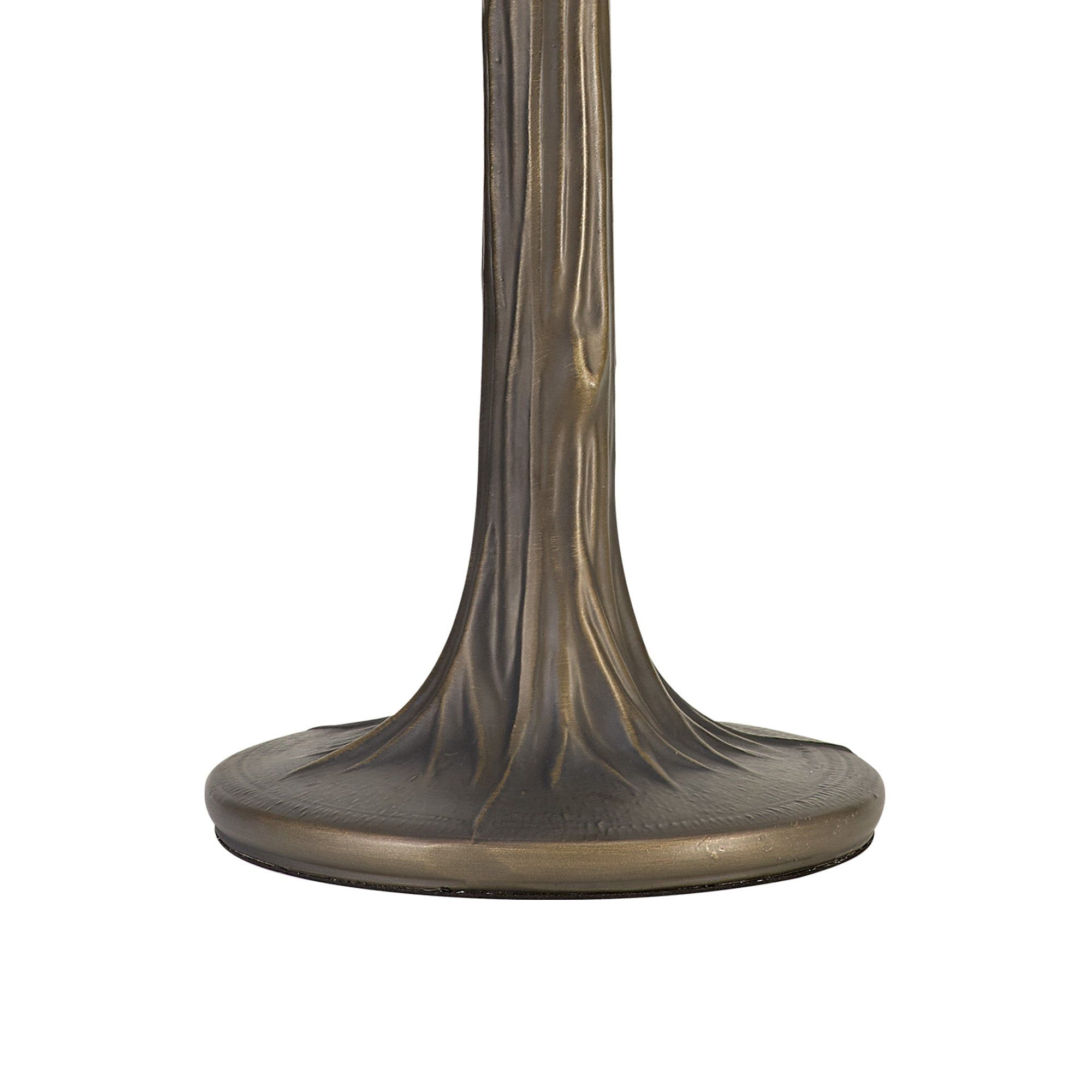 Nuflur 2 Light Tree Like Table Lamp E27 With 40cm Tiffany Shade, Antique Brass
