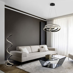 Nuria LED Hanging Light - Matt Black Finish