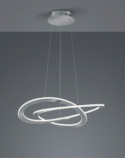 Oakland LED Hanging Light - Matt Nickel Finish