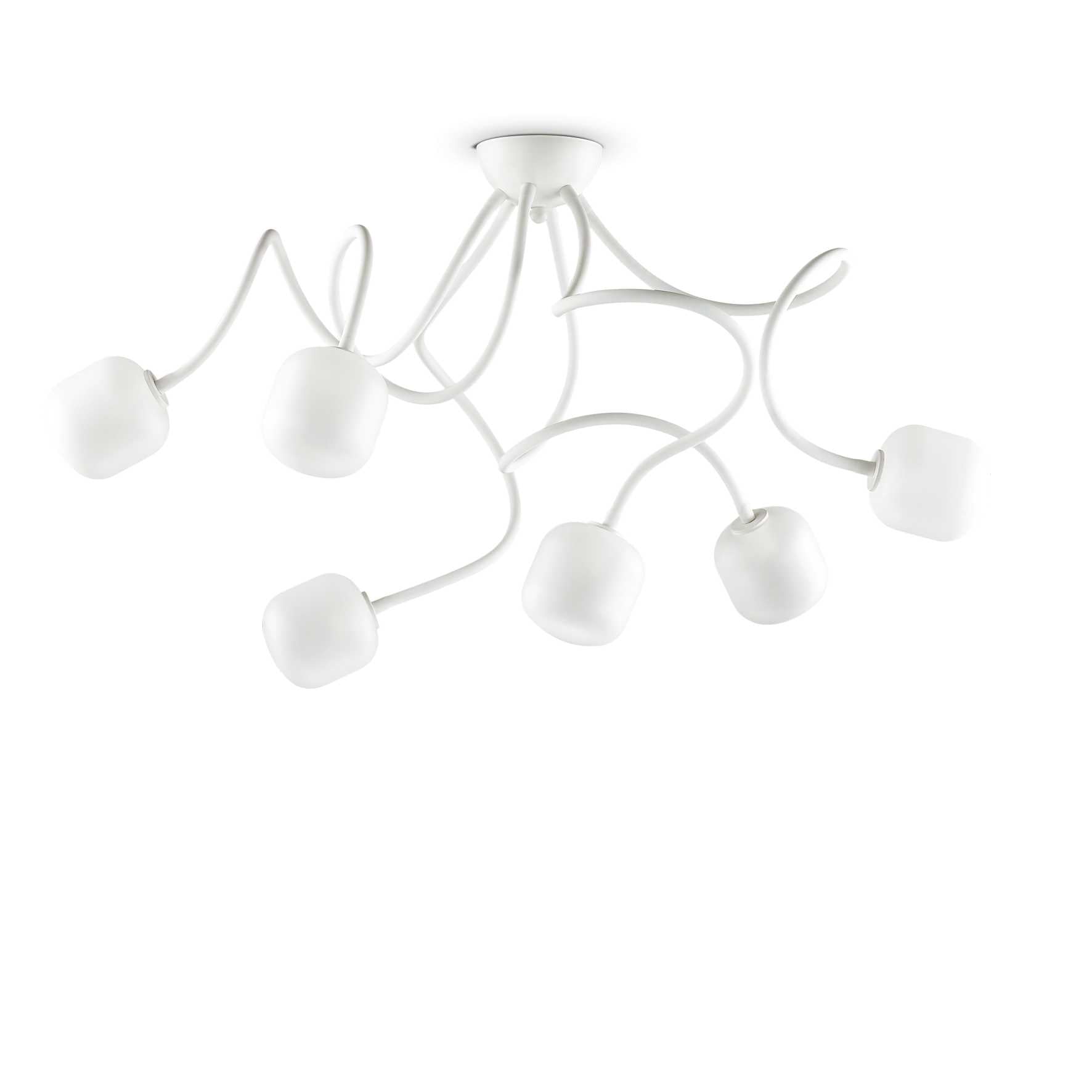 Octopus Flush Light Fitting - White/Mix Finish - Cusack Lighting