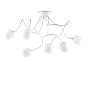 Octopus Flush Light Fitting - White/Mix Finish - Cusack Lighting