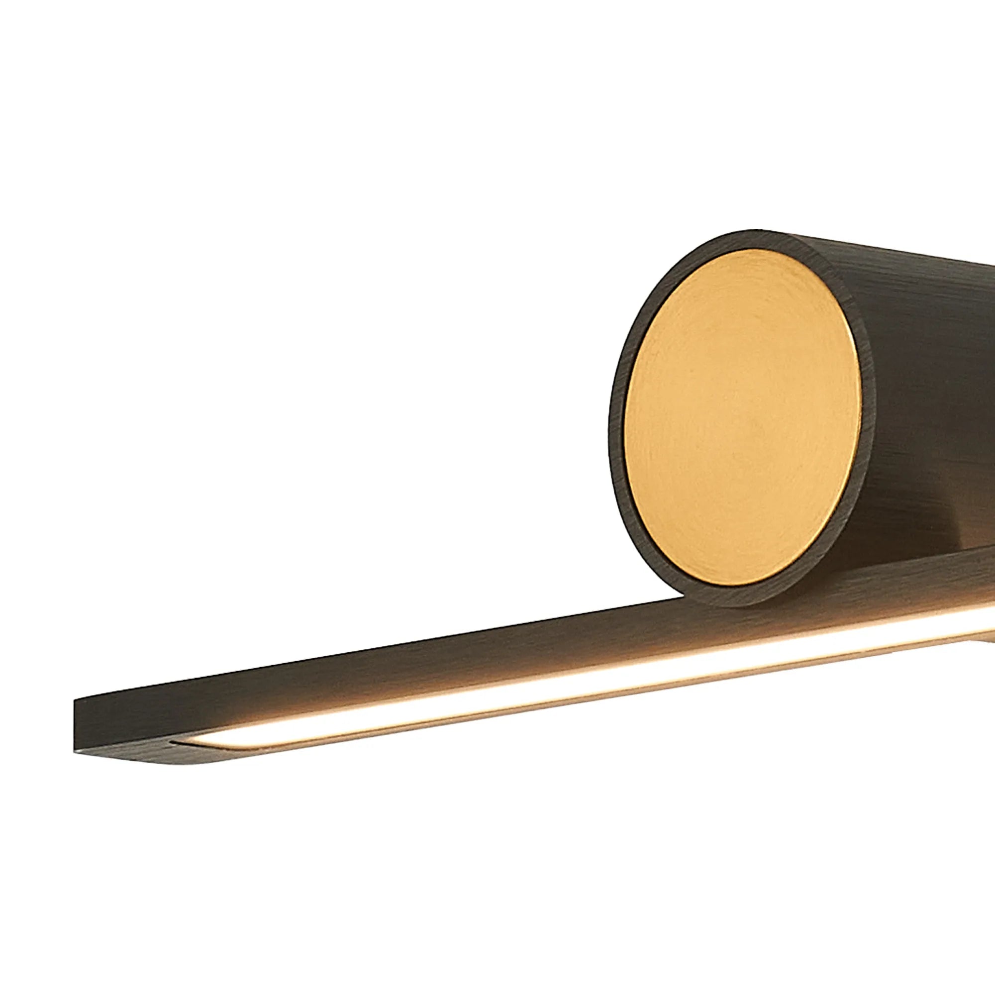 Oban Wall/ Over Mirror Light LED, 3000K IP44, Black/Gold- Various Sizes