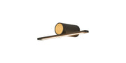 Oban Wall/ Over Mirror Light LED, 3000K IP44, Black/Gold- Various Sizes