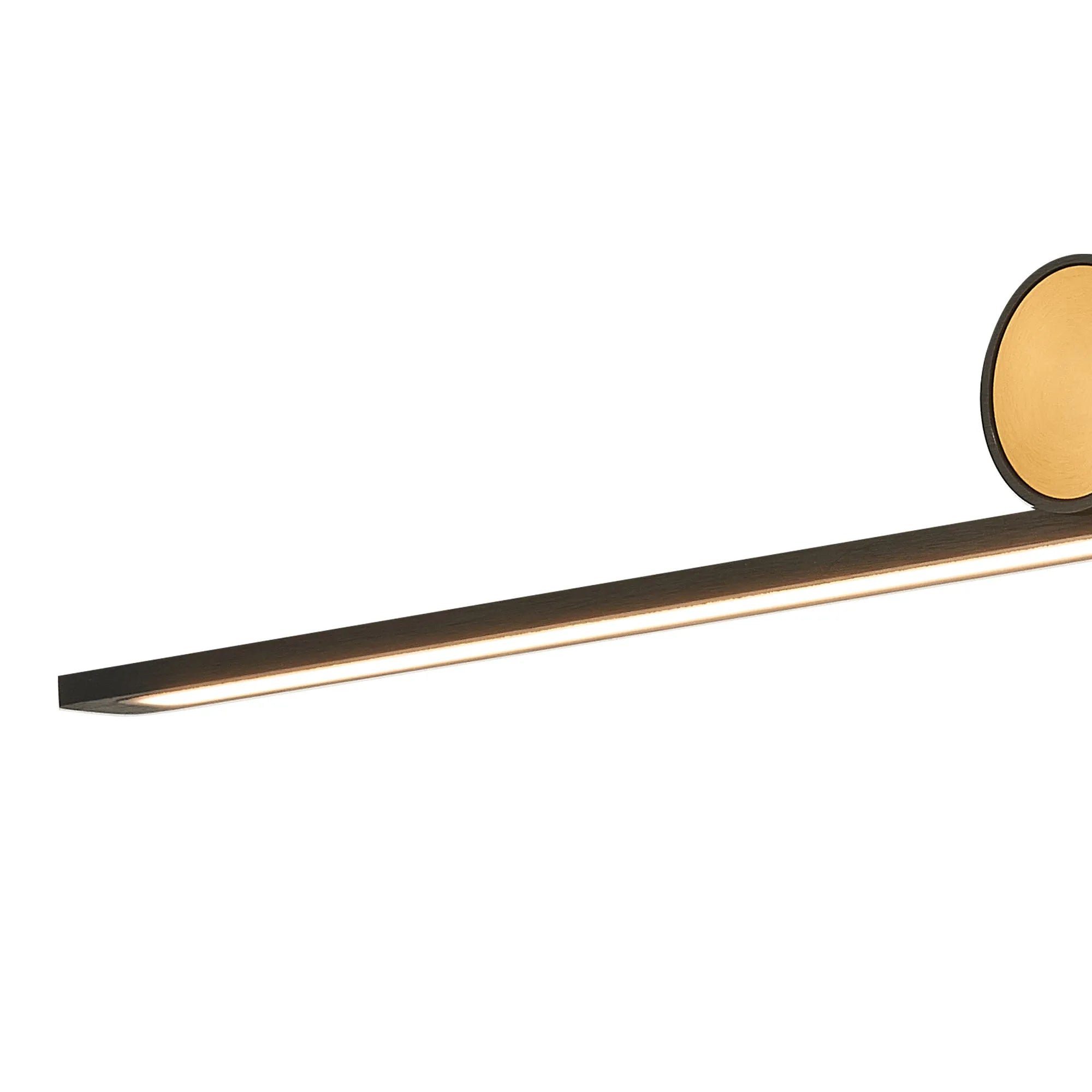 Oban Wall/ Over Mirror Light LED, 3000K IP44, Black/Gold- Various Sizes