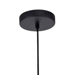 Odyssey 1 Light Pendant E27 With 35cm Tiffany Shade, Various Finishes & Clear Crystal & Black