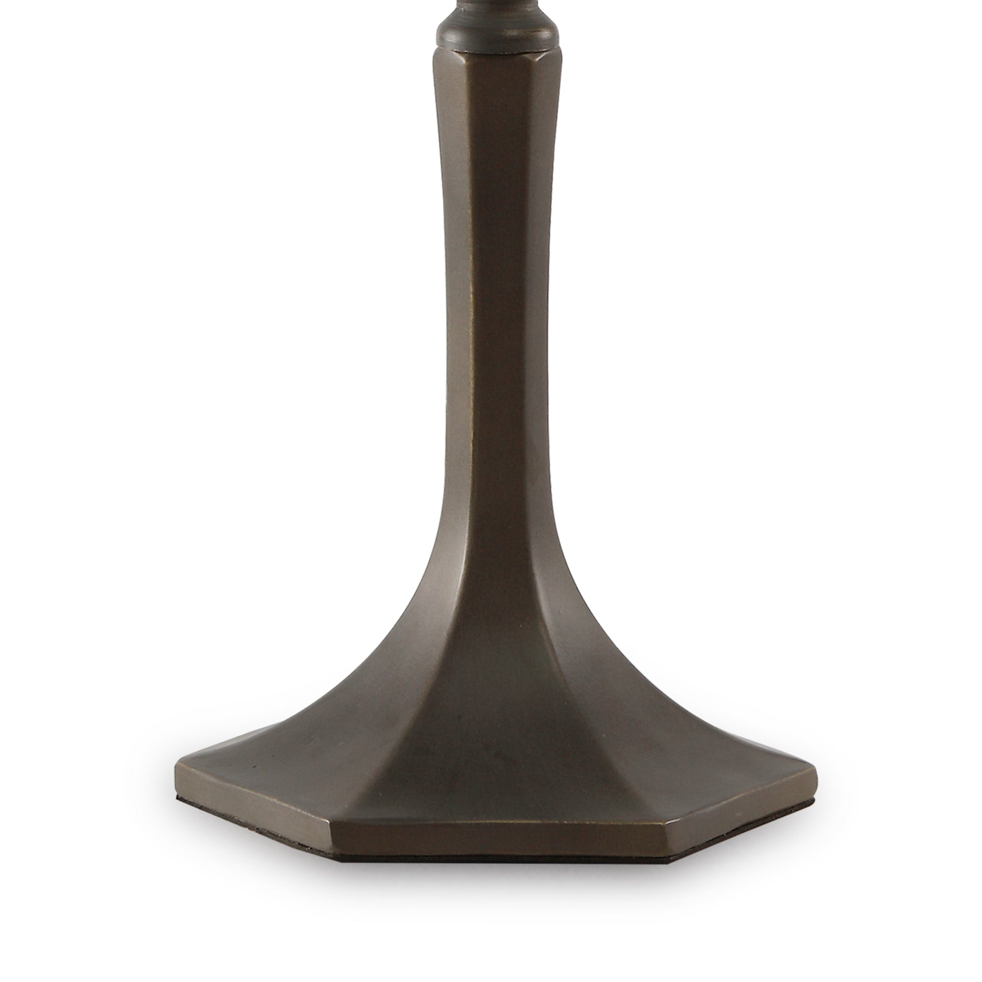 Oksana 1/2 Light Octagonal/Tree/Curved Table Lamp E27 With Tiffany Shade, Blue & Clear Crystal & Aged Antique Brass