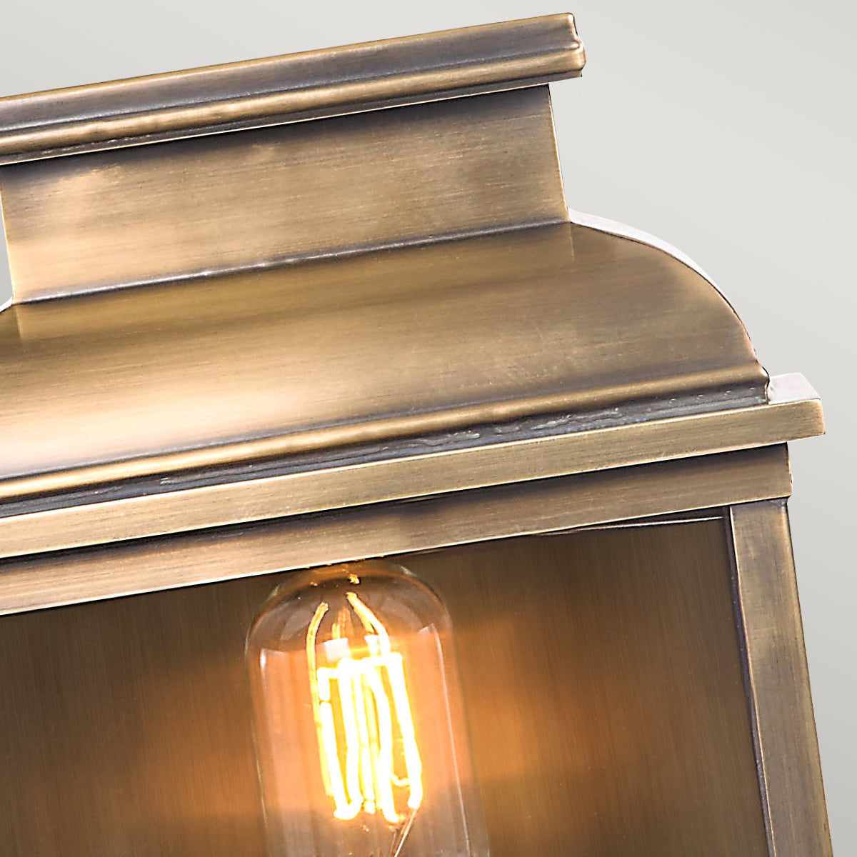 Old Bailey Medium Wall Lantern - Aged Brass Finish