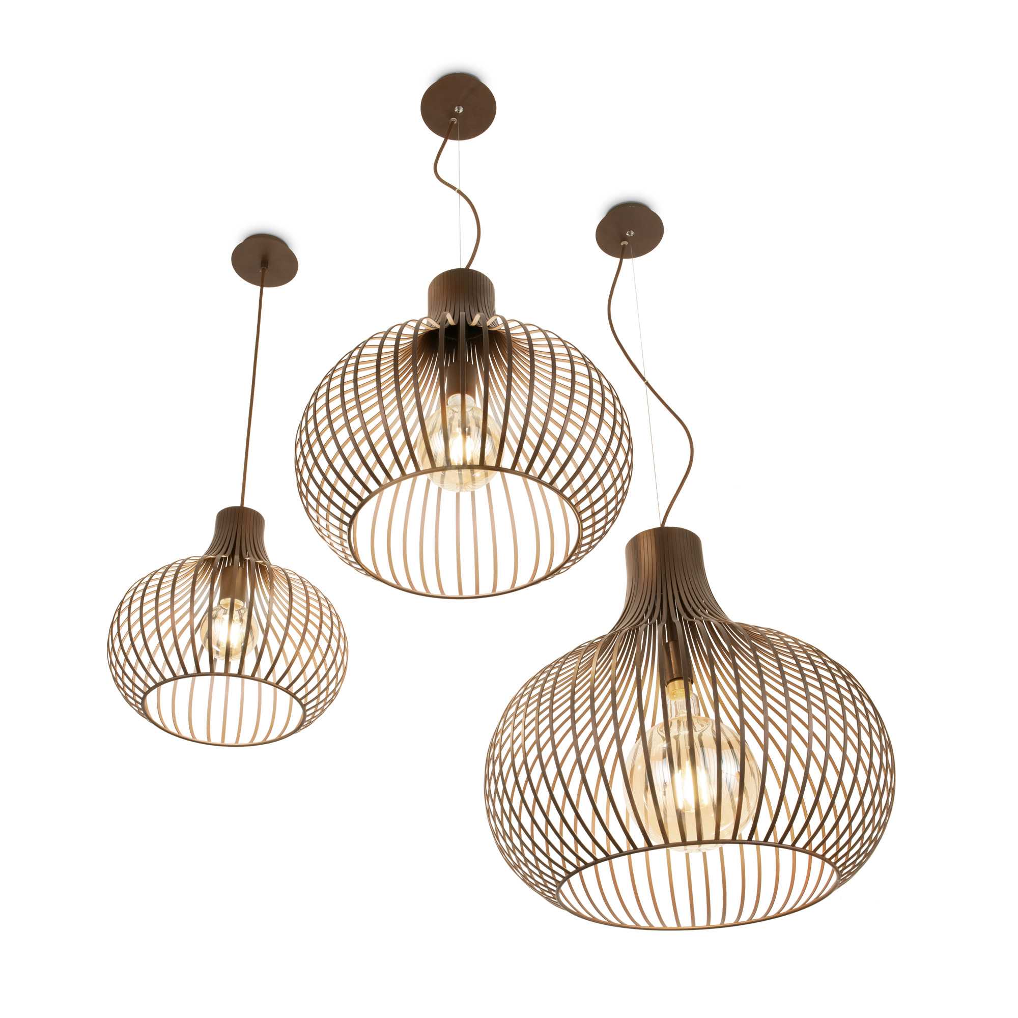 Onion Pendant Fitting - Coffee Finish - Cusack Lighting