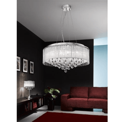 Ophelia 8Lt Chandelier - Chrome Finish