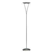 Dar Opus Floor Lamp Satin Chrome - Cusack Lighting