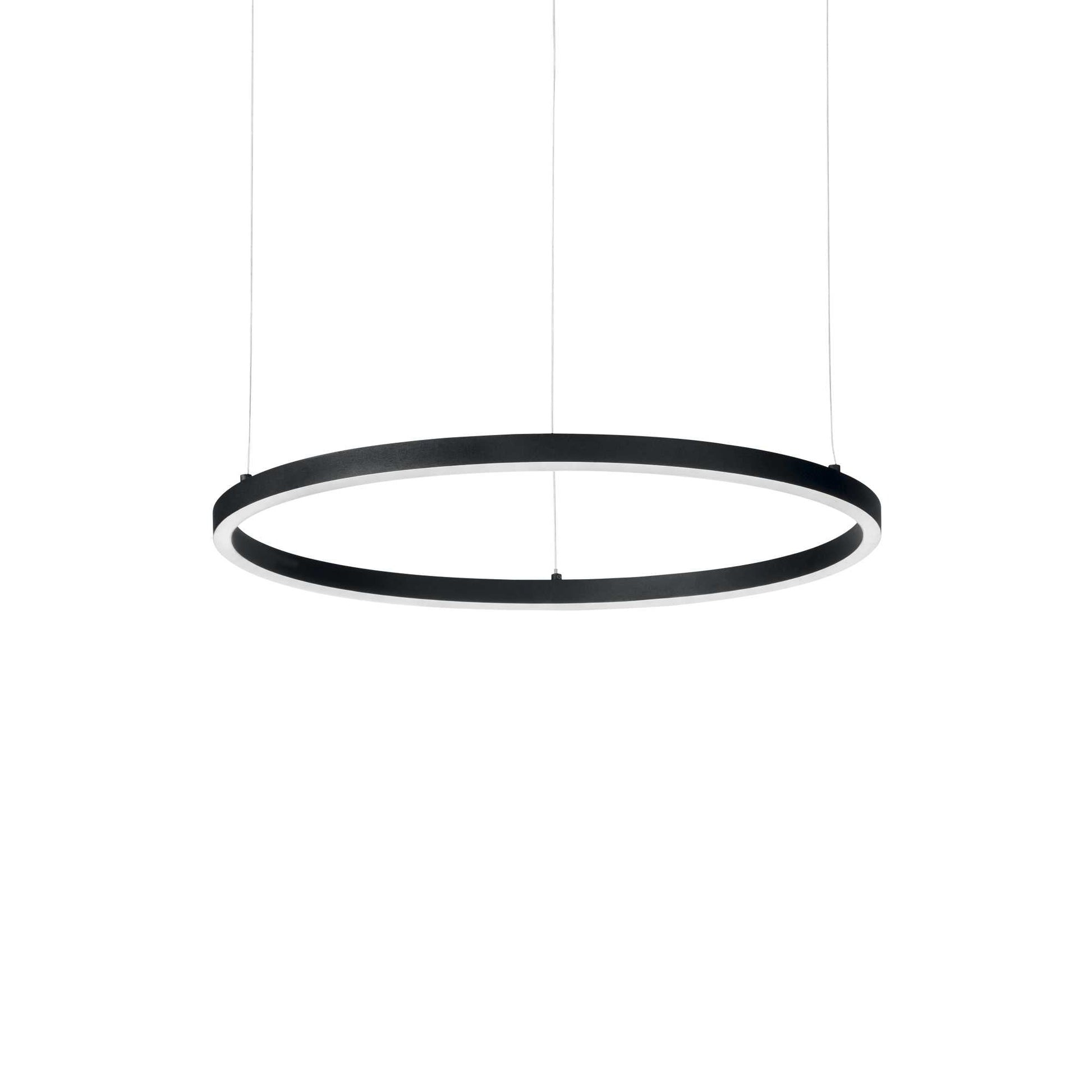 Oracle Centre Ceiling Light - White/Black Finish - Cusack Lighting