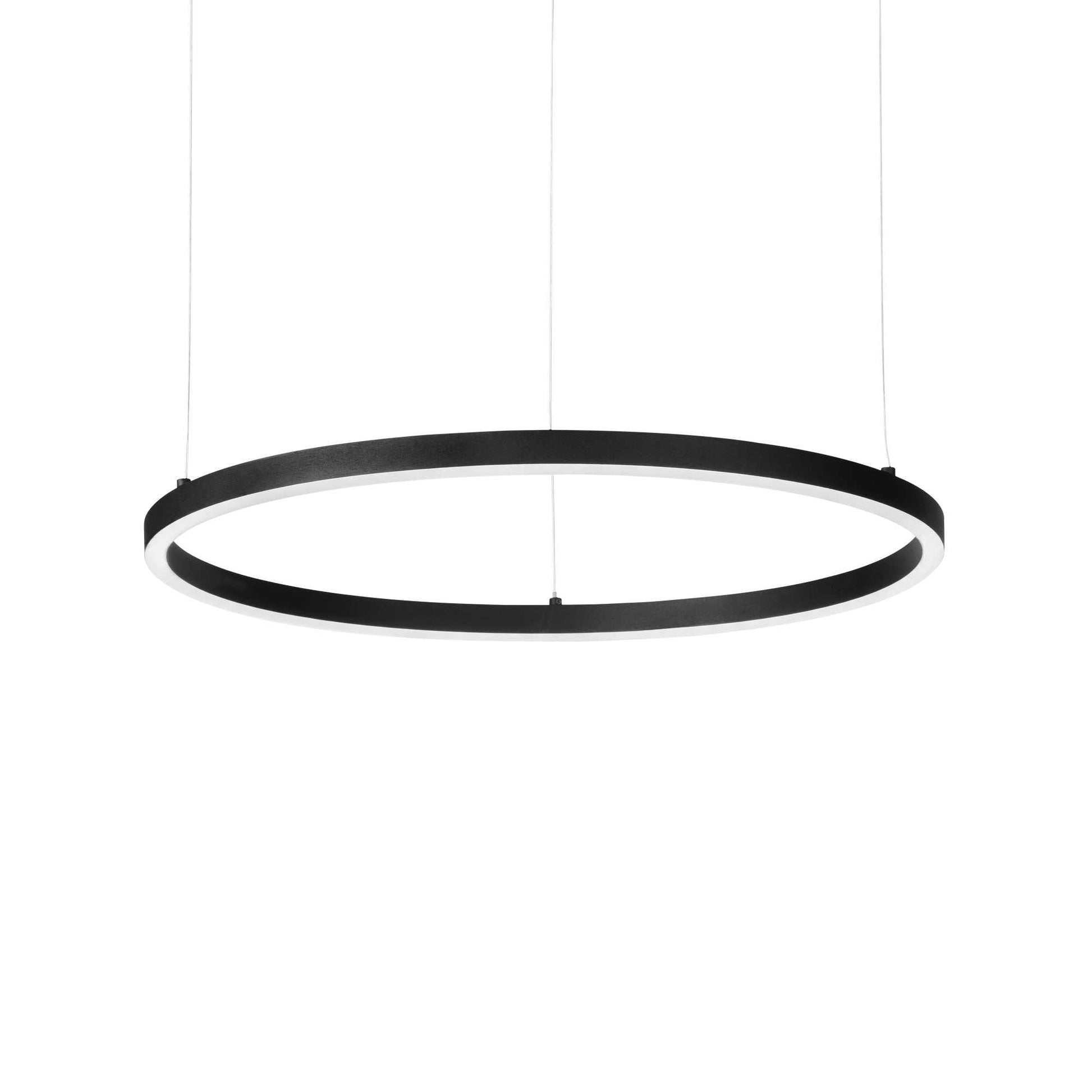 Oracle Centre Ceiling Light - White/Black Finish - Cusack Lighting