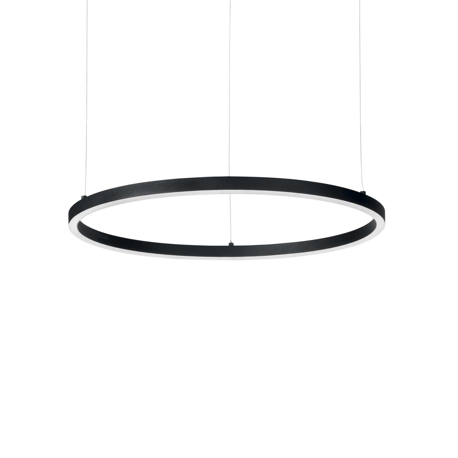 Oracle Centre Ceiling Light - White/Black Finish - Cusack Lighting
