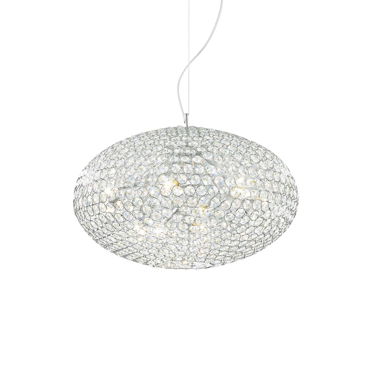 Orion 6Lt Pendant Light - Crystal Finish - Cusack Lighting