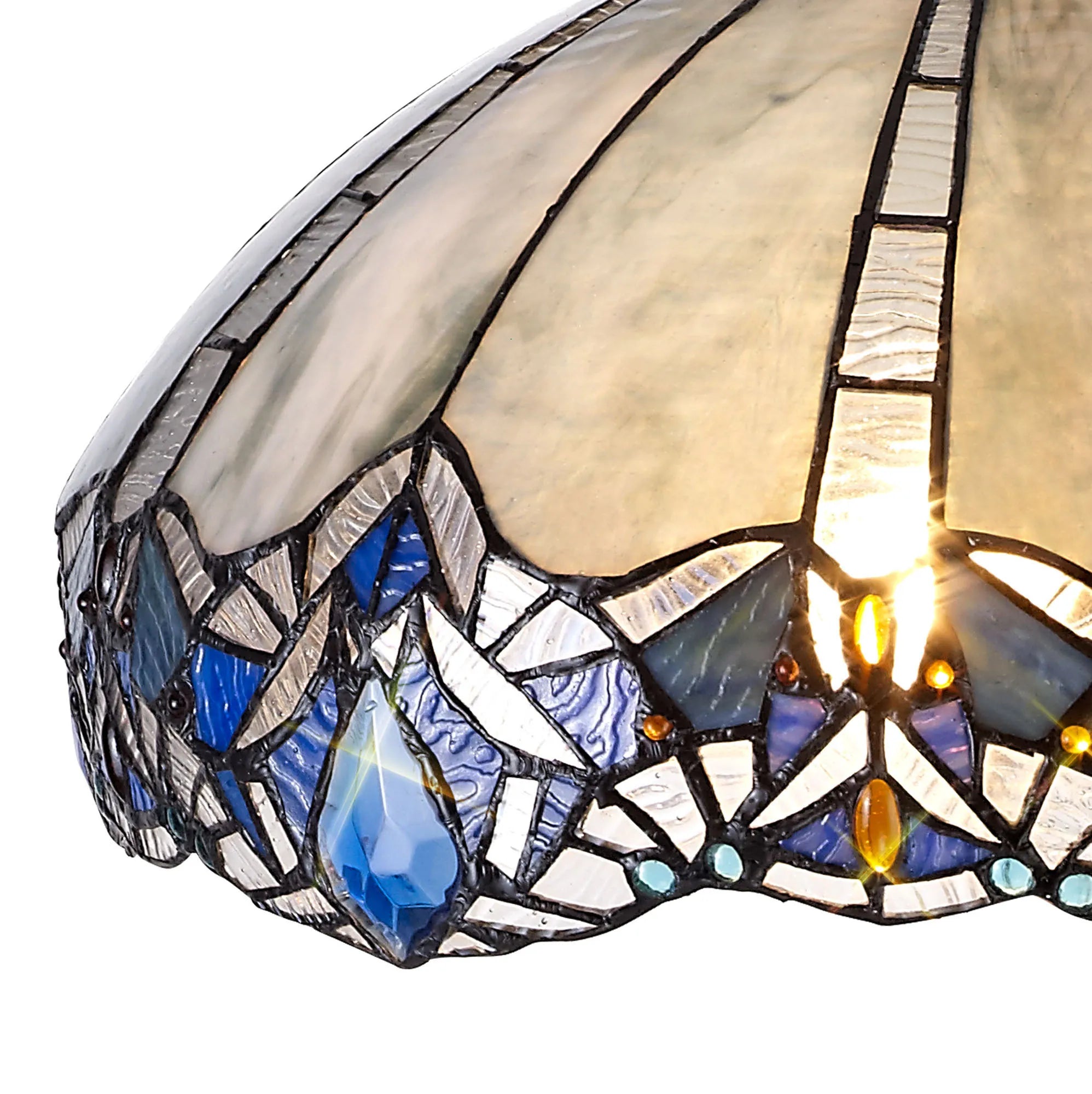 Oksana Tiffany 3lt Semi Flush Light