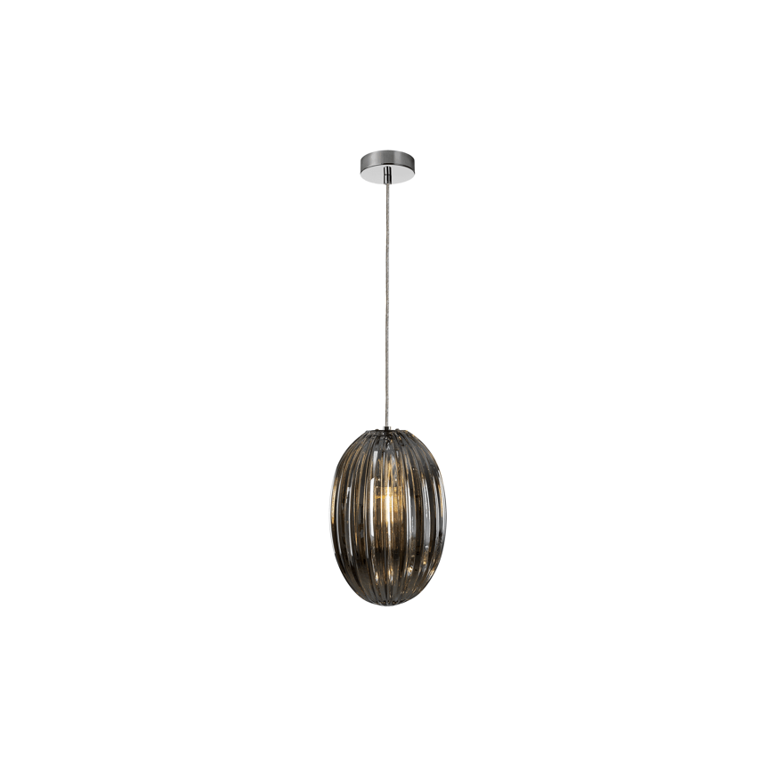 Ovila Chrome-Finish Pendant Fixture - Cusack Lighting