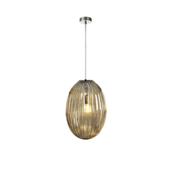 Ovila Chrome-Finish Pendant Fixture - Cusack Lighting