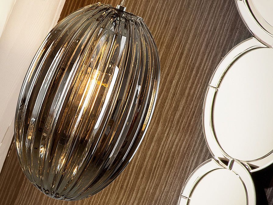 Ovila Chrome-Finish Pendant Fixture