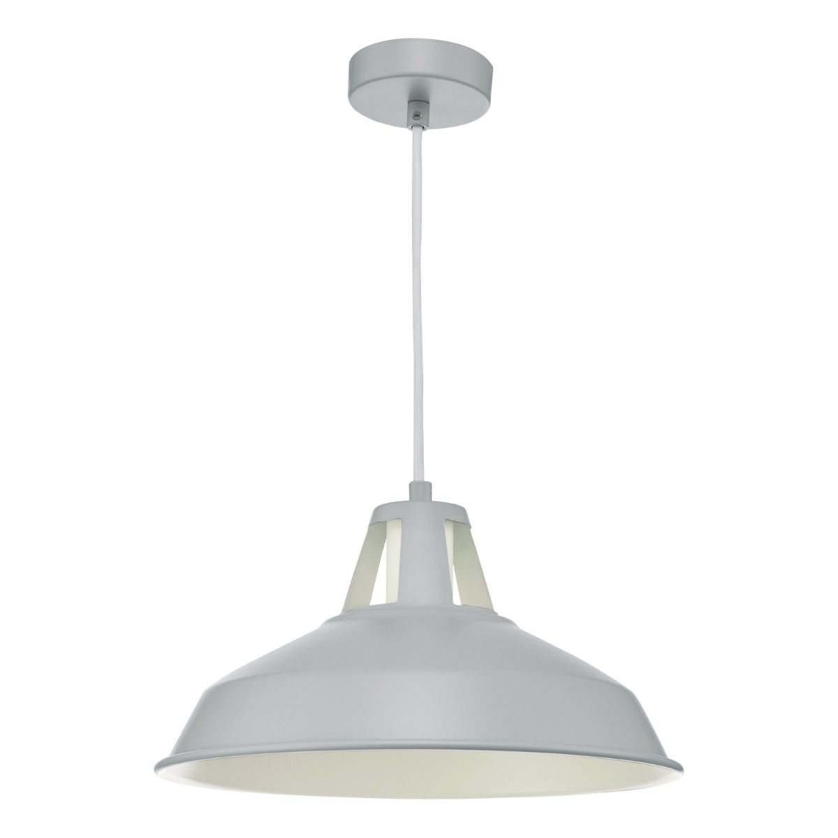 Owain 1 Light Pendant - Grey Antique