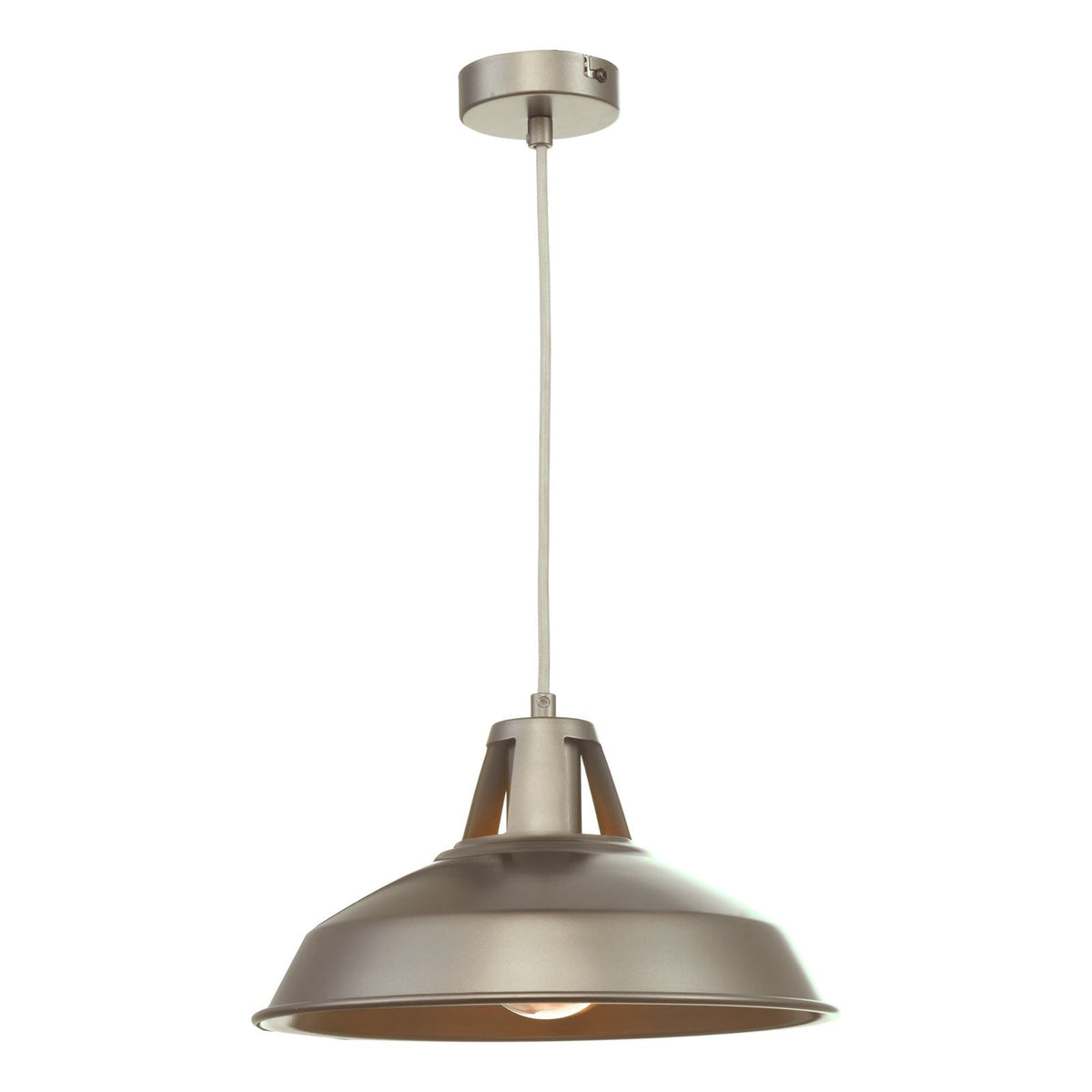 Owain 1 Light Pendant - Grey Antique