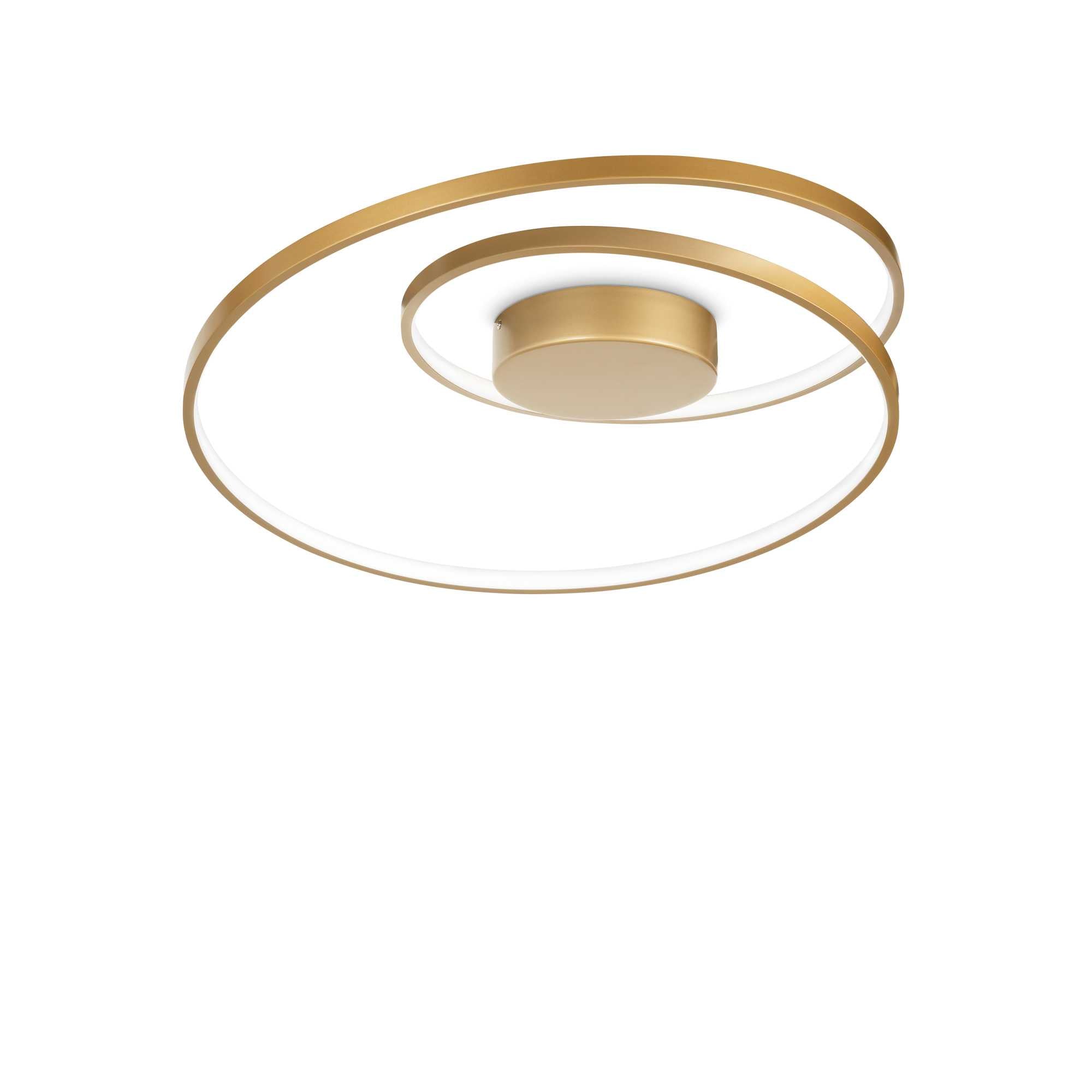 Oz Flush Light Fitting - Black/Brass/White Finish - Cusack Lighting
