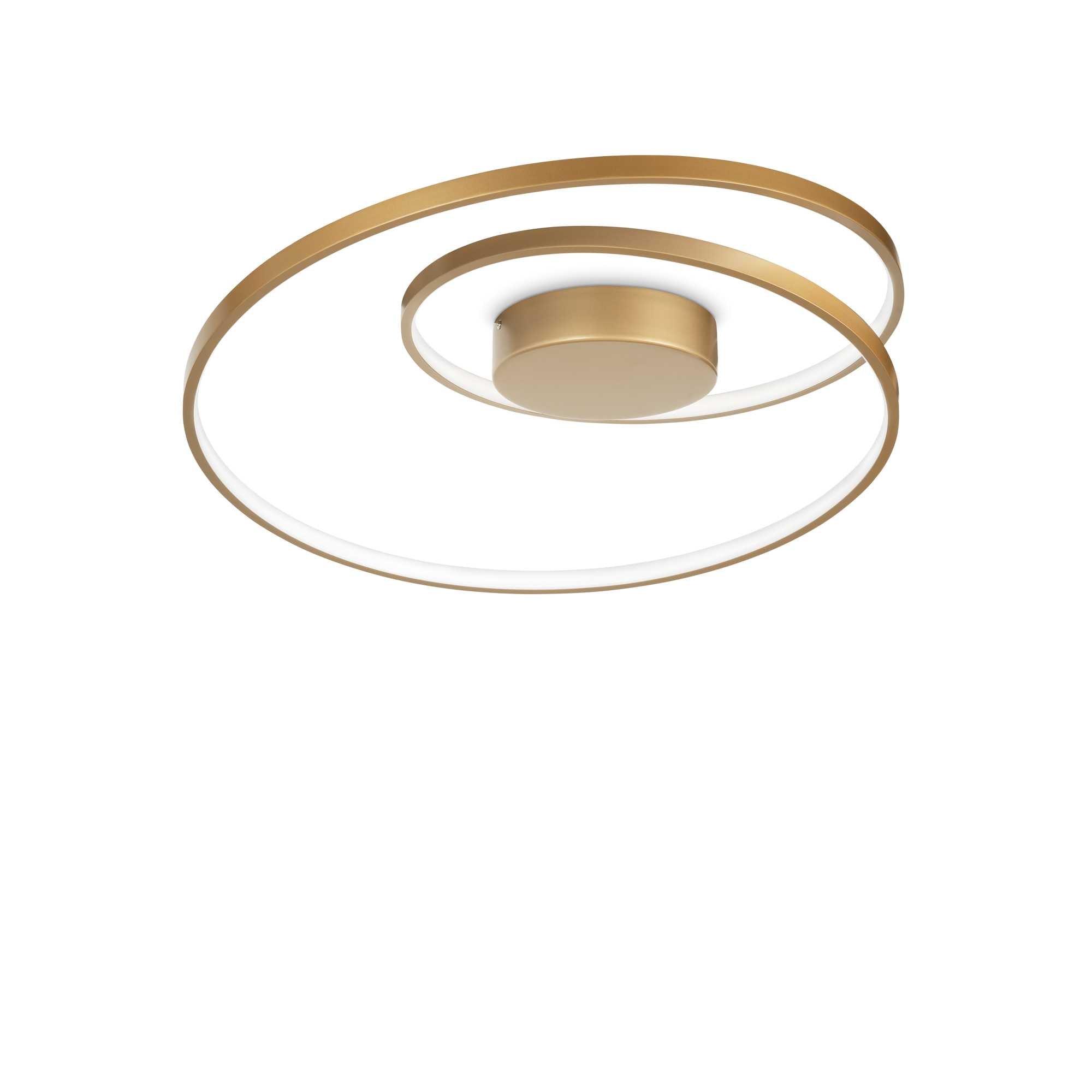 Oz Flush Light Fitting - Black/Brass/White Finish - Cusack Lighting
