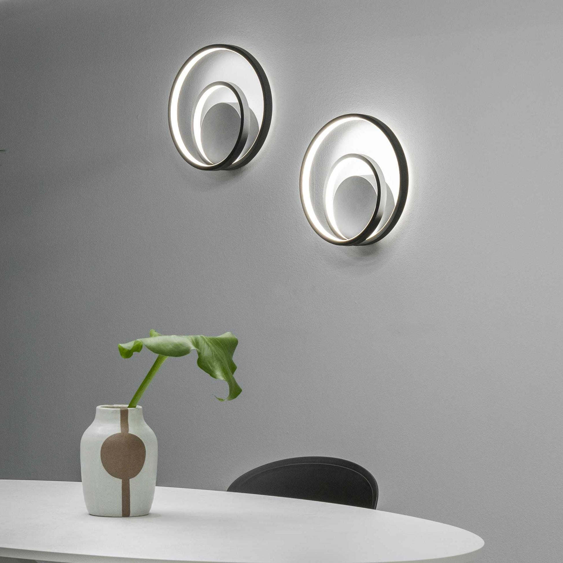 Oz Wall Light Fitting - White/Black/Brass Finish - Cusack Lighting