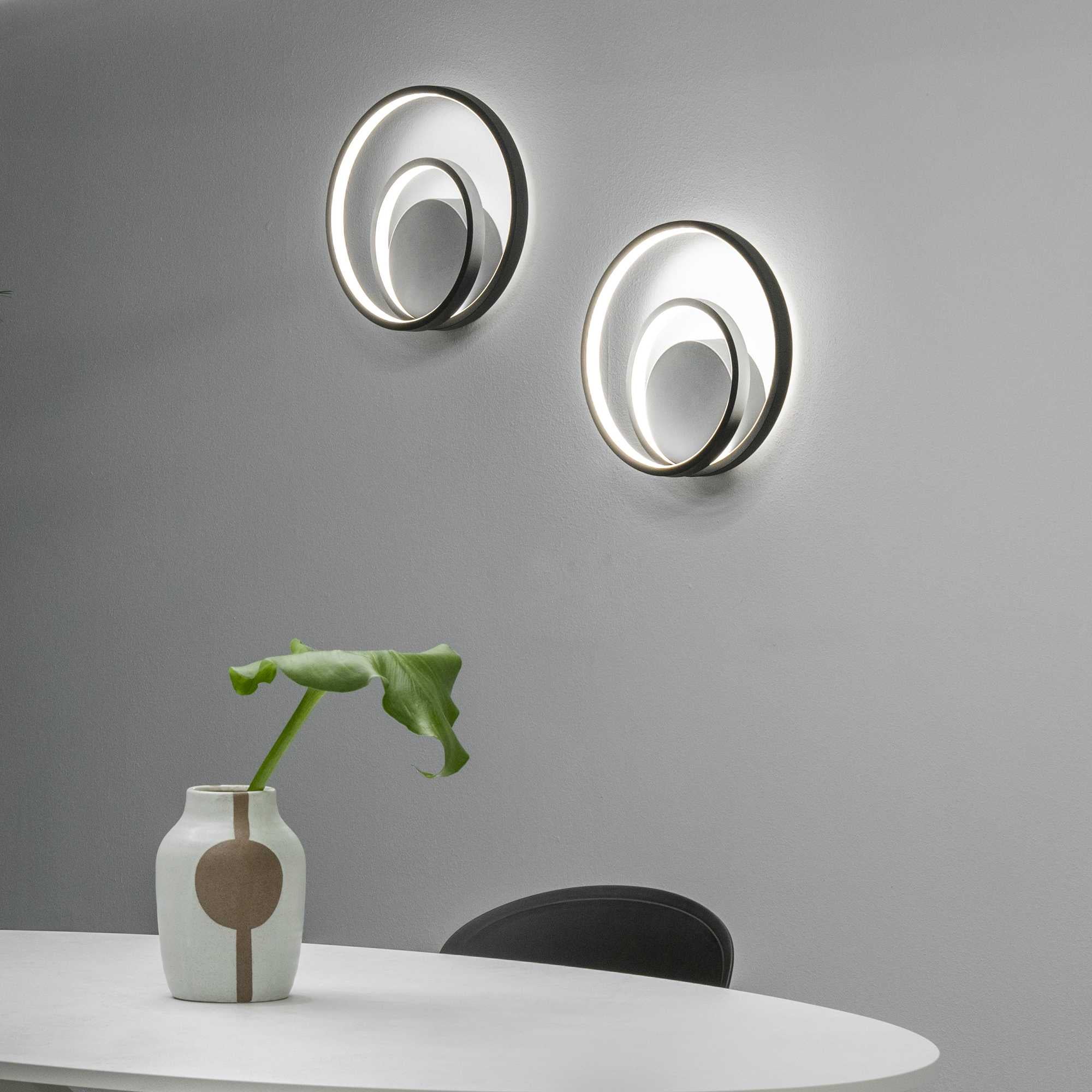 Oz Wall Light Fitting - White/Black/Brass Finish - Cusack Lighting