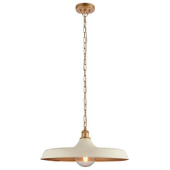 Vita Black/White & Satin Gold 1Lt Pendant - Various Colors