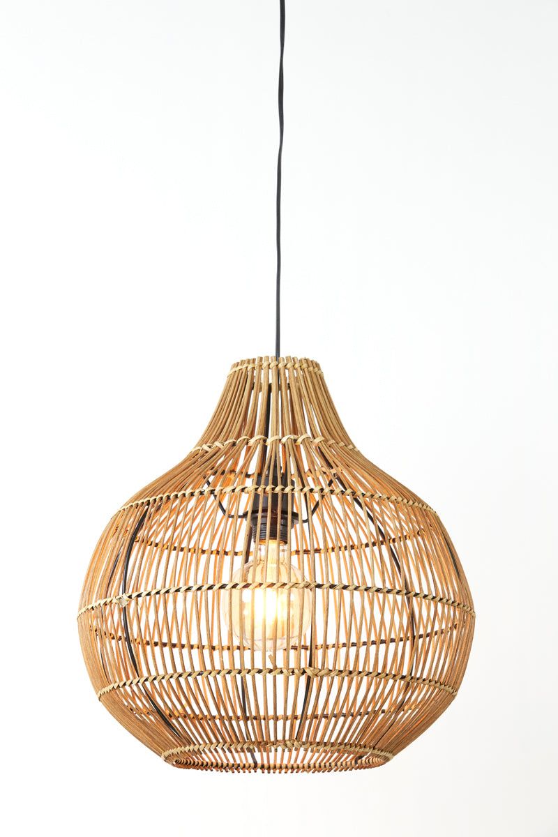 Hanging lamp Ø40x41,5 cm PACINO rattan dark brown