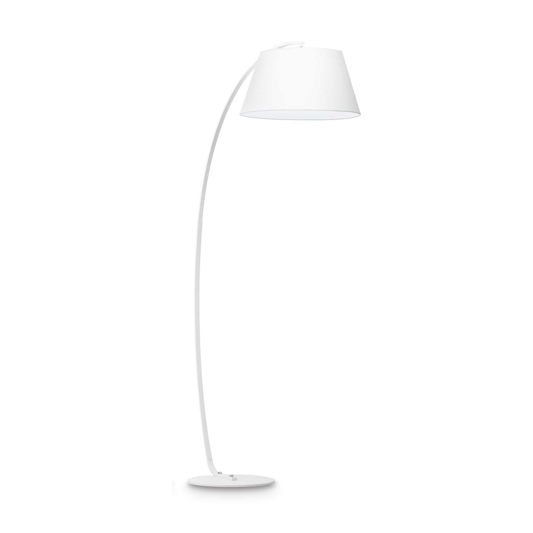 Pagoda Floor Lamp Fitting - Silver/White/Black Finish - Cusack Lighting