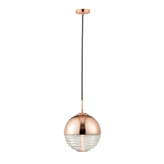 Paloma 1Lt Pendant Light - Chrome/Copper/Gold