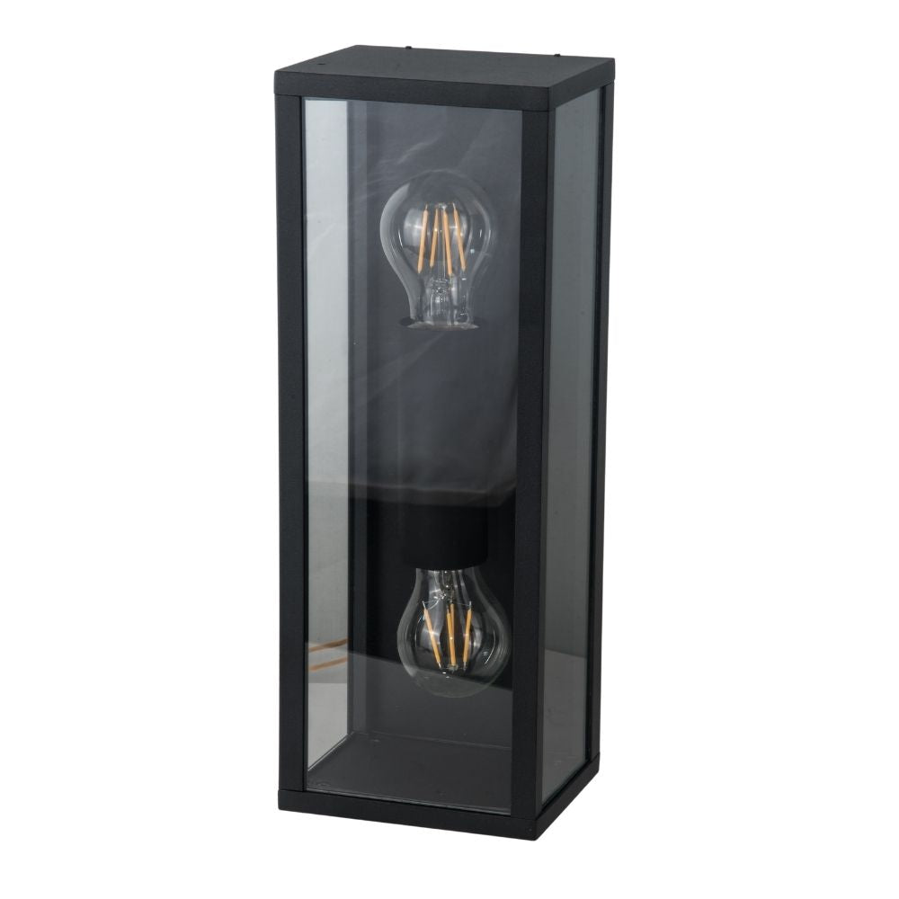 Parker IP44 Black Wall Light - One Light and Two Light