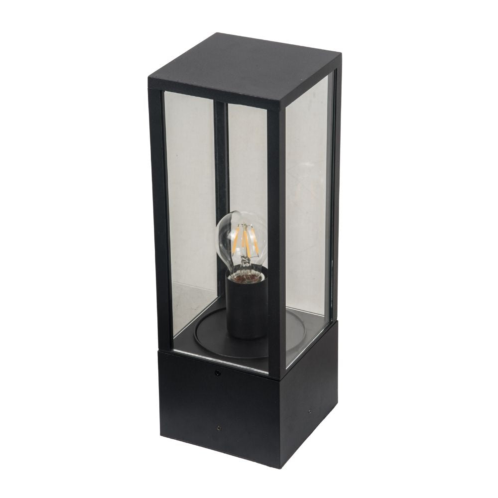 Parker IP44 Black Bollard Light - Small and Large