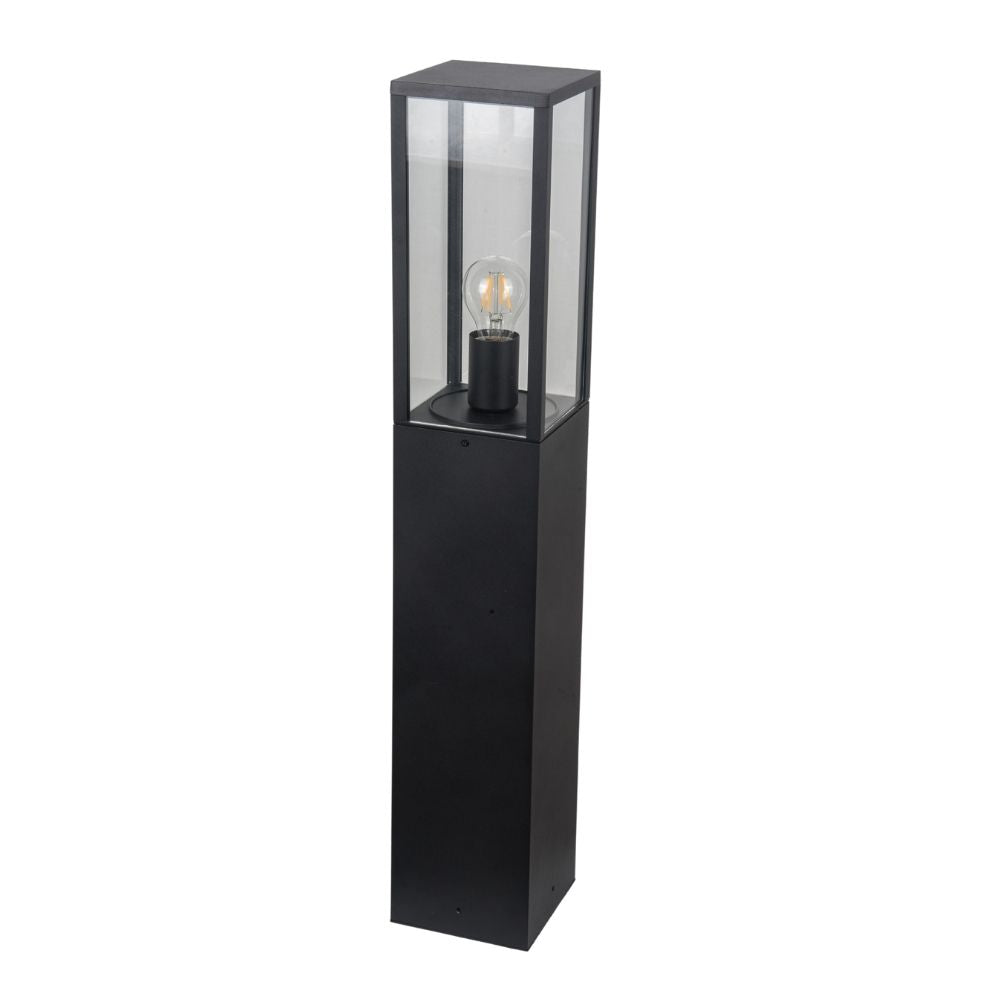 Parker IP44 Black Bollard Light - Small and Large