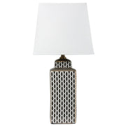 Paris Lamp - Geometric Black & Gold Finish