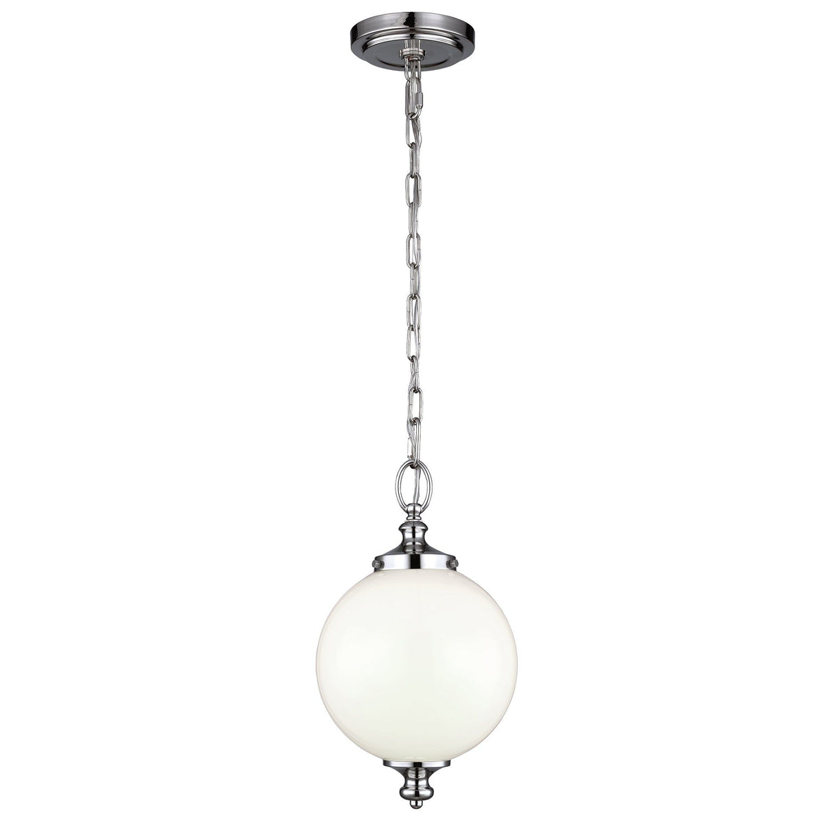 Parkman 1 Lt Small Pendant Ceiling Light - Polished Nickel Finish