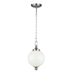 Parkman 1 Lt Small Pendant Ceiling Light - Brushed Steel Finish