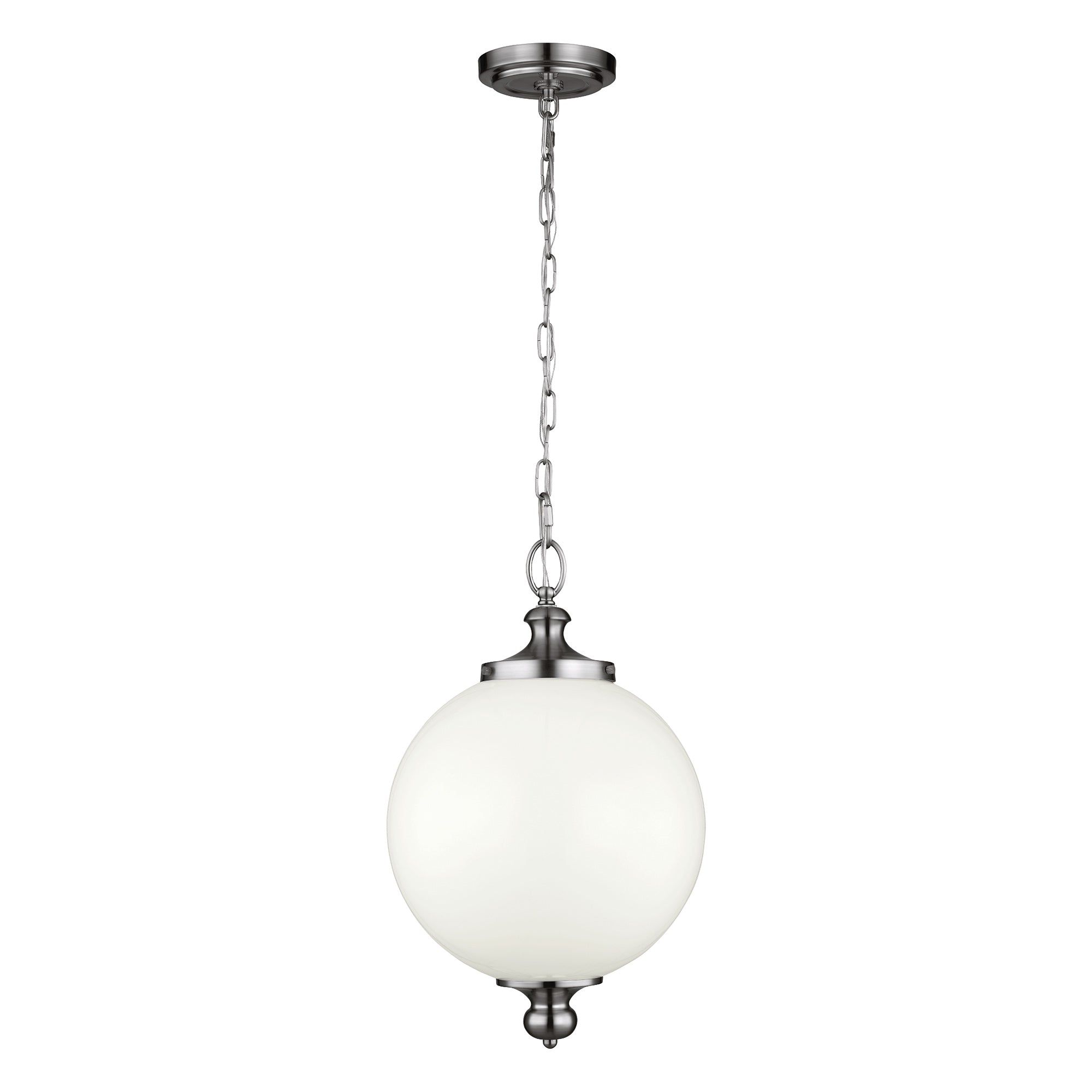 Parkman 1 Lt Large Pendant Ceiling Light - Polished Nickel Finish