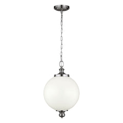 Parkman 1 Lt Large Pendant Ceiling Light - Polished Nickel Finish