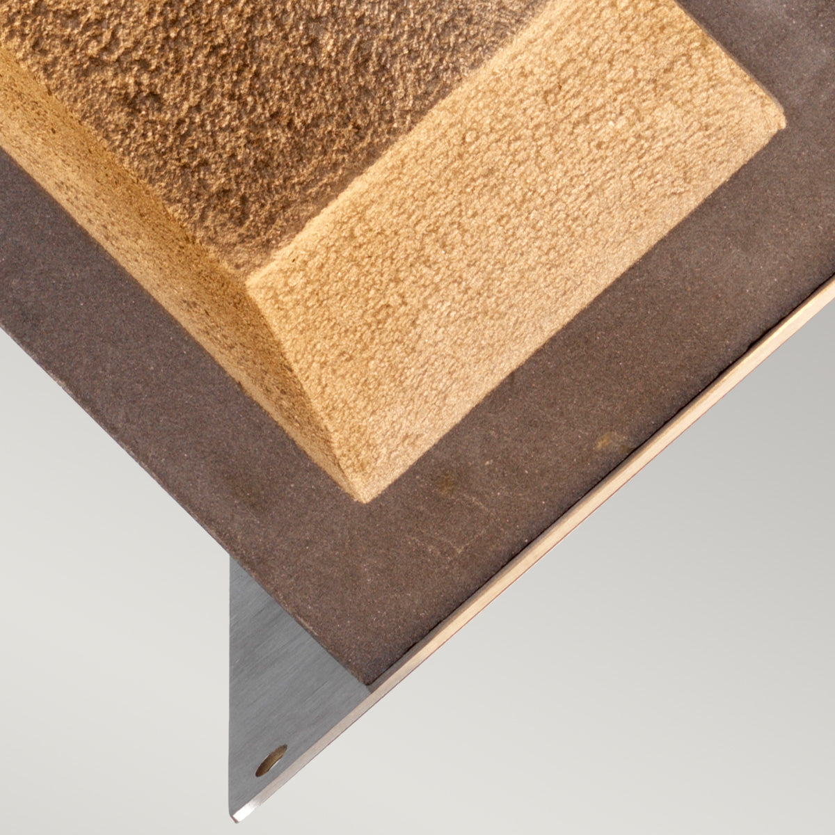 Parkstone LED Small Bollard – Basalt Stone & Steel Finish