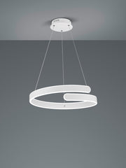 Parma LED Hanging Light - Matt White Finish