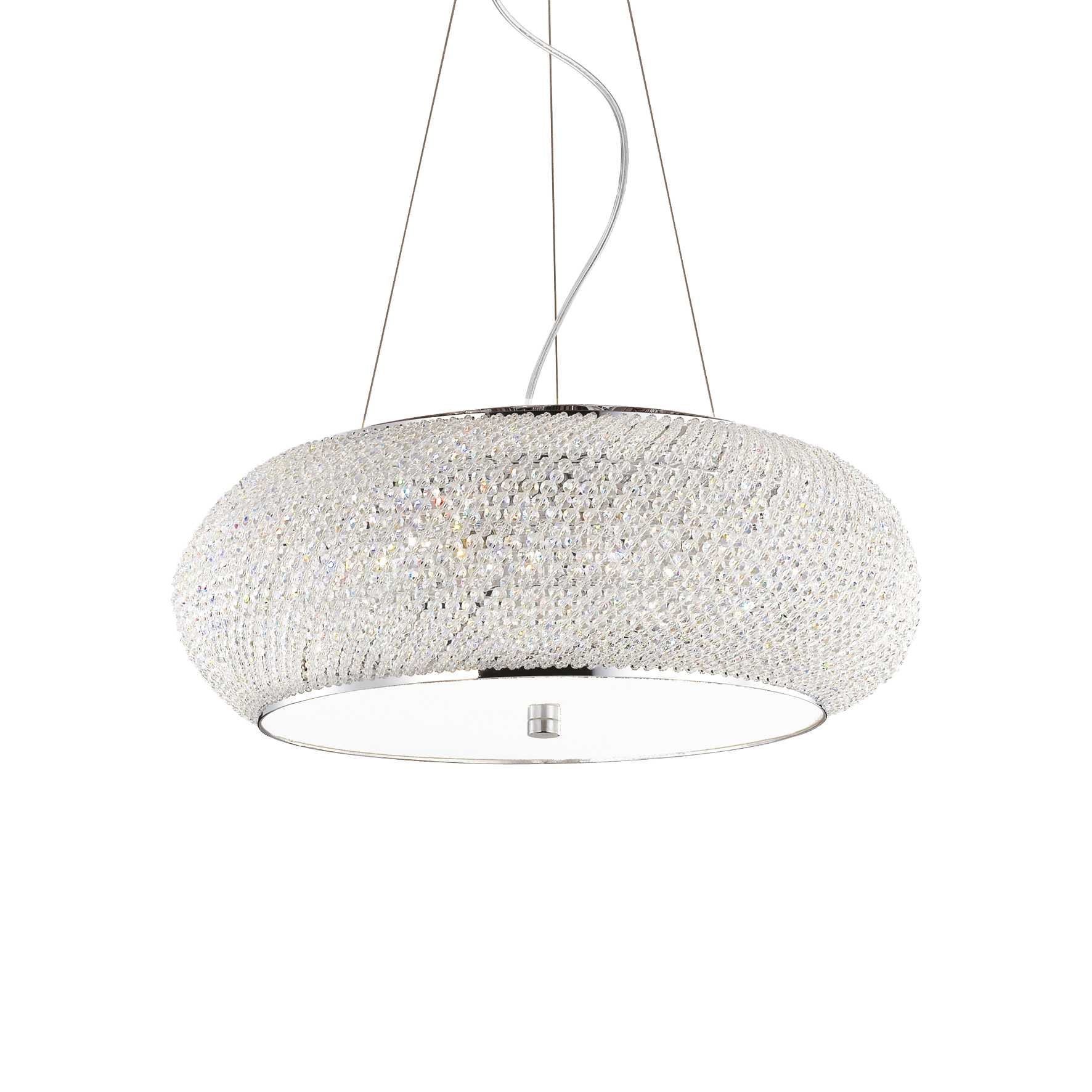 Pasha Centre Ceiling Light Fitting - Chrome/Gold Finish - Cusack Lighting